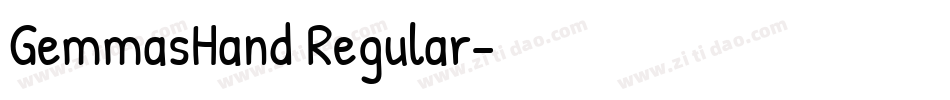 GemmasHand Regular字体转换